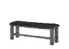 Nash Rustic Gray Upholstered Dining Room Bench