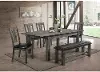 Clearance Nash Rustic Gray 6 Piece Dining Room Set