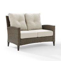 CO7161-LB Oatmeal Wicker Loveseat - Rockport-1