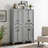 KF33005GY Distressed Gray 2 Piece Pantry Set - Tara