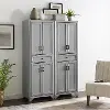 KF33005GY Tara Distressed Gray 2 Piece Pantry Set