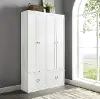 KF31009WH Harper Modern White 2 Piece Pantry Closets Entryway Set
