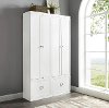 KF31009WH Modern White 2 Piece Pantry Closets Entryway Set - Harper