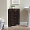 CF7021-ES Lydia Espresso Two Door Corner Cabinet