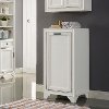 CF7009-WH Tara Transitional White Linen Hamper