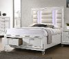 Contemporary White Queen Storage Bed - Posh