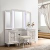 Contemporary White Vanity Set - Posh