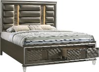 Contemporary Copper King Storage Bed - Posh-3