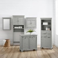 CF7002-GY Gray Bathroom Space Saver Cabinet - Lydia-2
