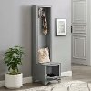 CF6029-GY Transitional Distressed Gray Hall Tree - Tara