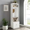CF6025-WH Modern White Hall Tree - Harper
