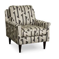 Mid Century Gray and Cream Accent Chair - Dacey-2