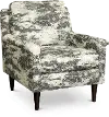 Dacey Mid Century Gray and Cream Accent Chair