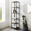 CF1313-BR Narrow Brown and Black Etagere - Jacobsen