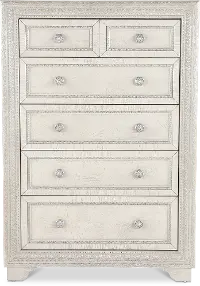 Camila Pearl White Chest of Drawers
