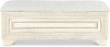 Traditional Pearl White Storage Bed Bench - Camila