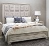 Traditional Pearl White Queen Bed - Camila
