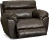 64070-7/1273-89 Costa Brown Leather Lay-Flat Power Recliner