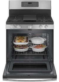 JGB735SPSS GE 30 Inch Gas Range with Convection and Air Fry - 5 cu. ft. Stainless Steel-2