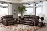 Chocolate Brown Lay Flat Leather Reclining Sofa - Costa-2