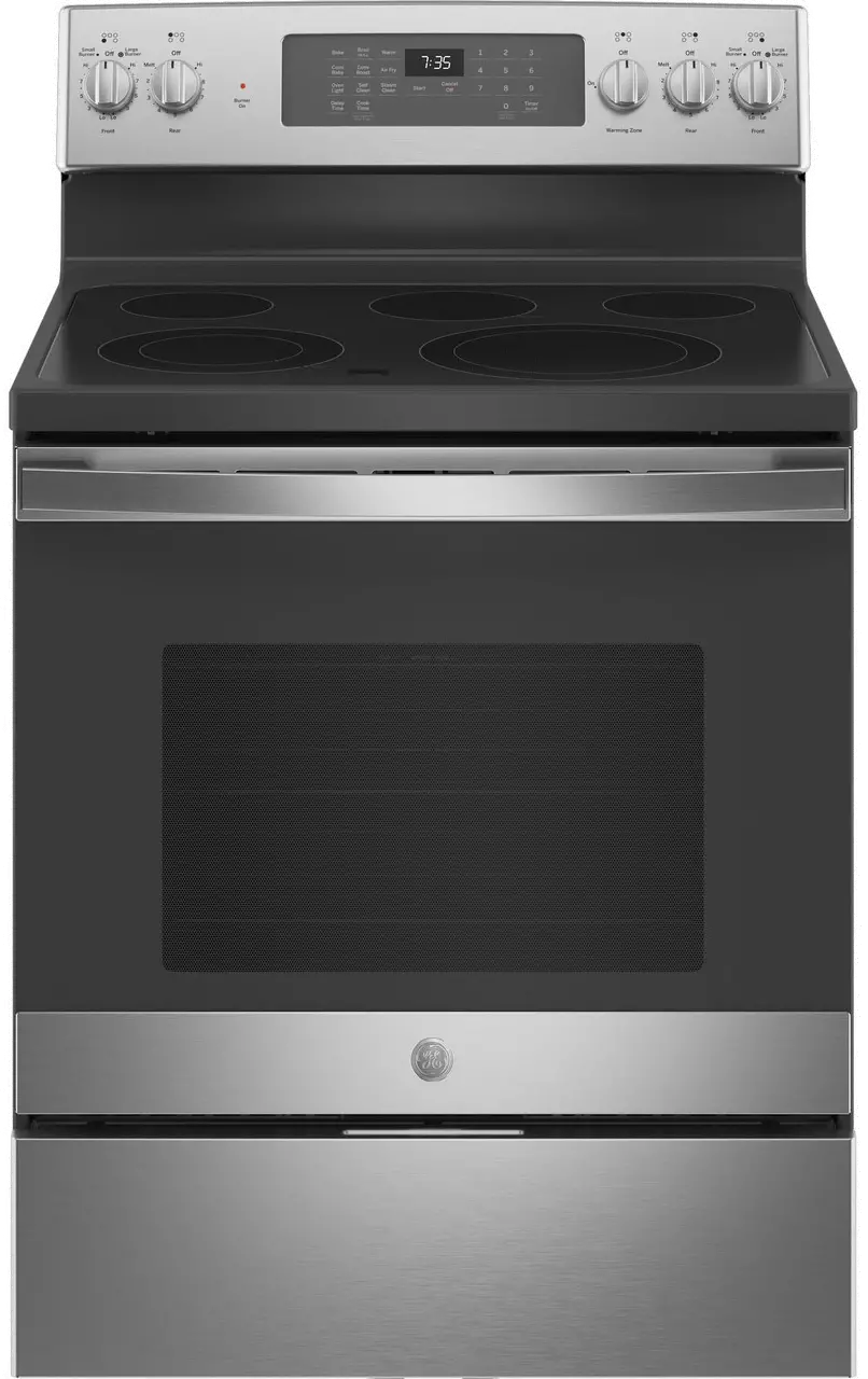 JB735SPSS GE 30 Inch Electric Range with Convection and Air Fry - 5.3 cu. ft. Stainless Steel-1