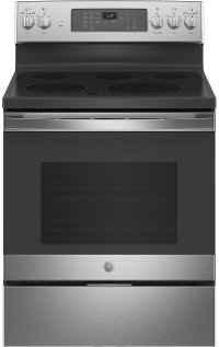 JB735SPSS GE 30 Inch Electric Range with Convection and Air Fry - 5.3 cu. ft. Stainless Steel-1