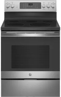 JB735SPSS GE 30 Inch Electric Range with Convection and Air Fry - 5.3 cu. ft. Stainless Steel