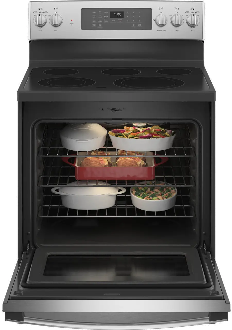 JB735SPSS GE 30 Inch Electric Range with Convection and Air Fry - 5.3 cu. ft. Stainless Steel-2