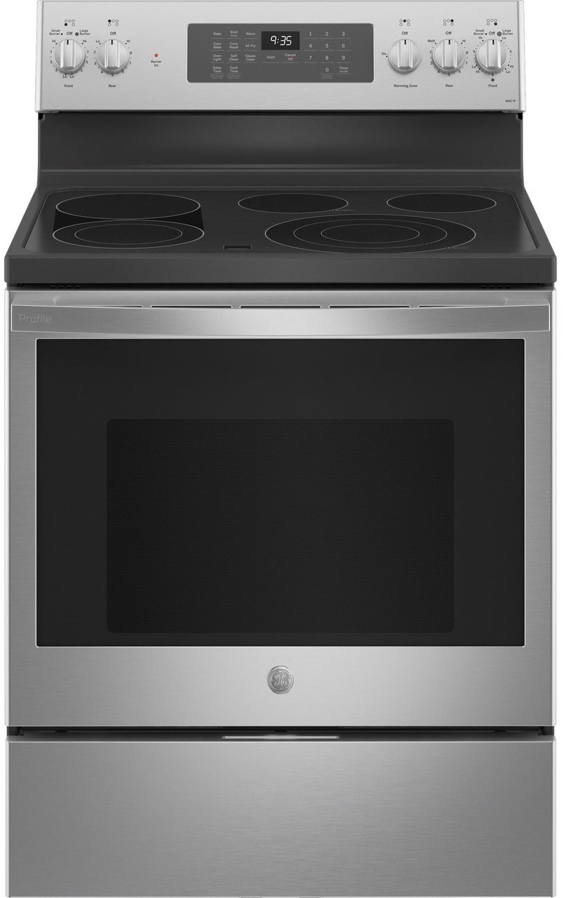 PB935YPFS GE Profile Smart Electric Range with Convection Oven and Air Fry - 30 Inch, 5.3 cu. ft. Fingerprint Resistant Stainless Steel-1