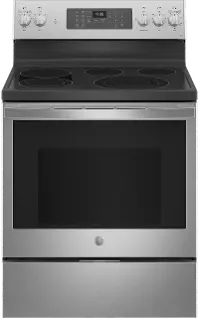 PB935YPFS GE Profile Smart Electric Range with Convection Oven and Air Fry - 30 Inch, 5.3 cu. ft. Fingerprint Resistant Stainless Steel