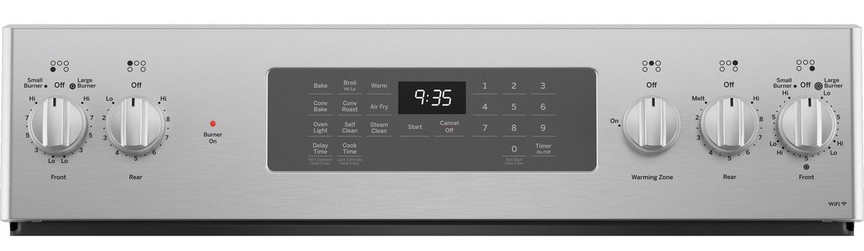 PB935YPFS GE Profile Smart Electric Range with Convection Oven and Air Fry - 30 Inch, 5.3 cu. ft. Fingerprint Resistant Stainless Steel-3