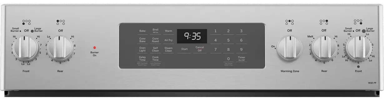 PB935YPFS GE Profile Smart Electric Range with Convection Oven and Air Fry - 30 Inch, 5.3 cu. ft. Fingerprint Resistant Stainless Steel-3