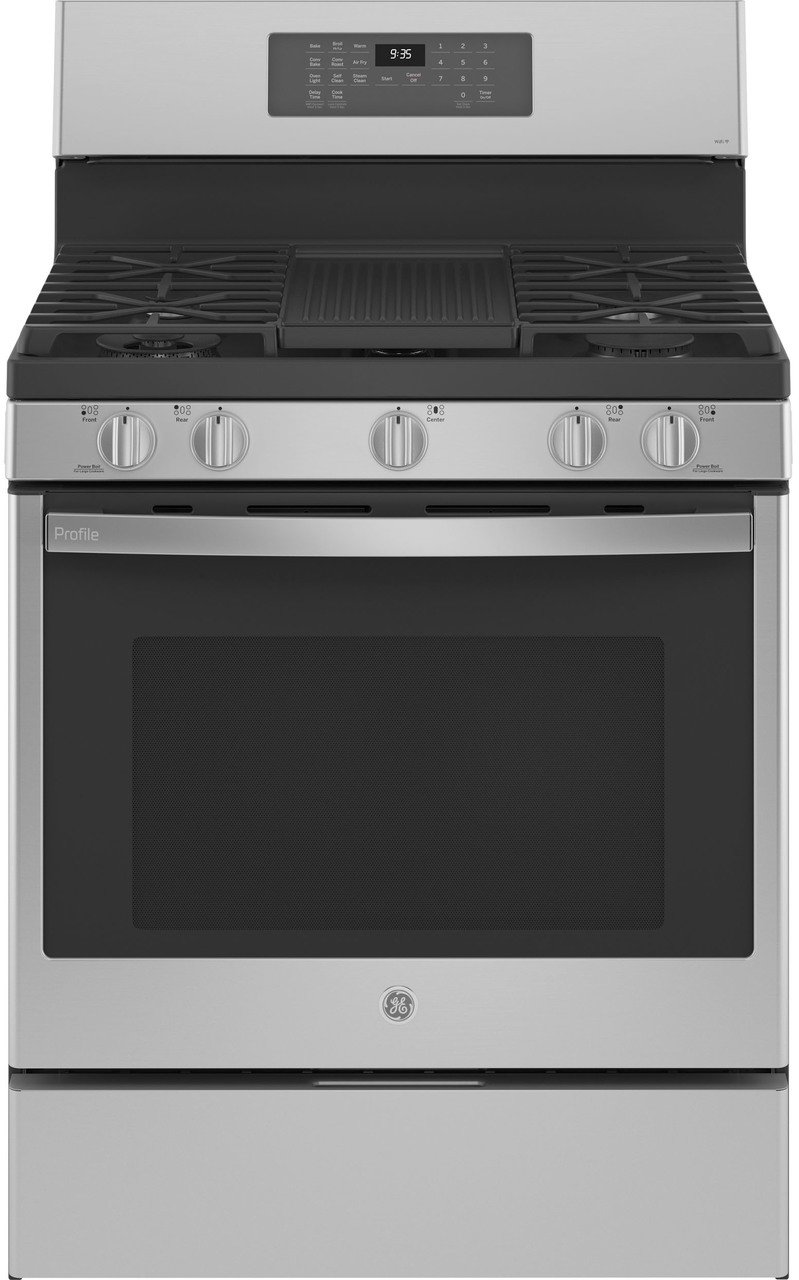 PGB935YPFS GE Profile 30 Inch Smart Gas Range with Convection - 5.3 cu. ft. Fingerprint Resistant Stainless Steel-1
