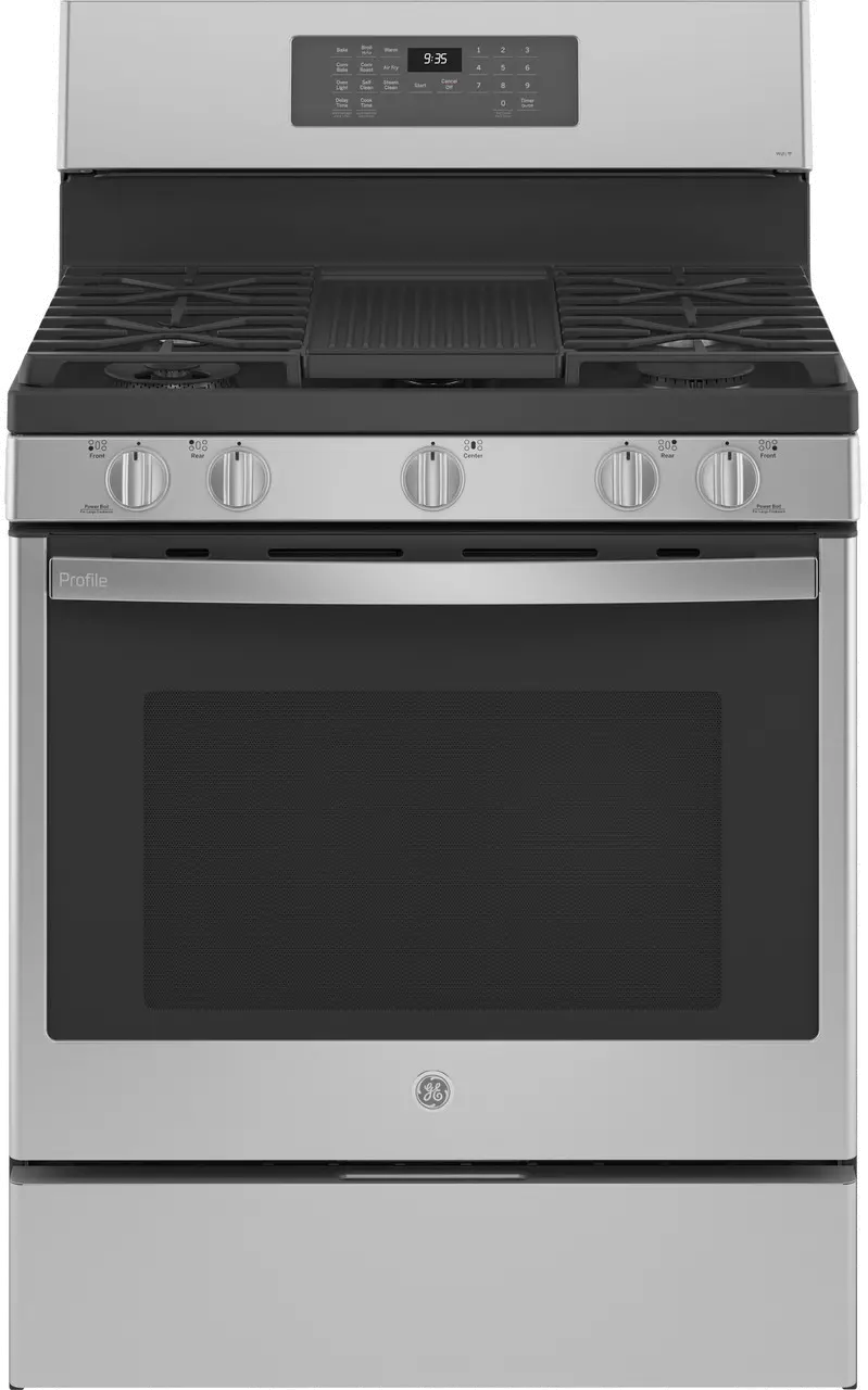 PGB935YPFS GE Profile 30 Inch Smart Gas Range with Convection - 5.3 cu. ft. Fingerprint Resistant Stainless Steel-1