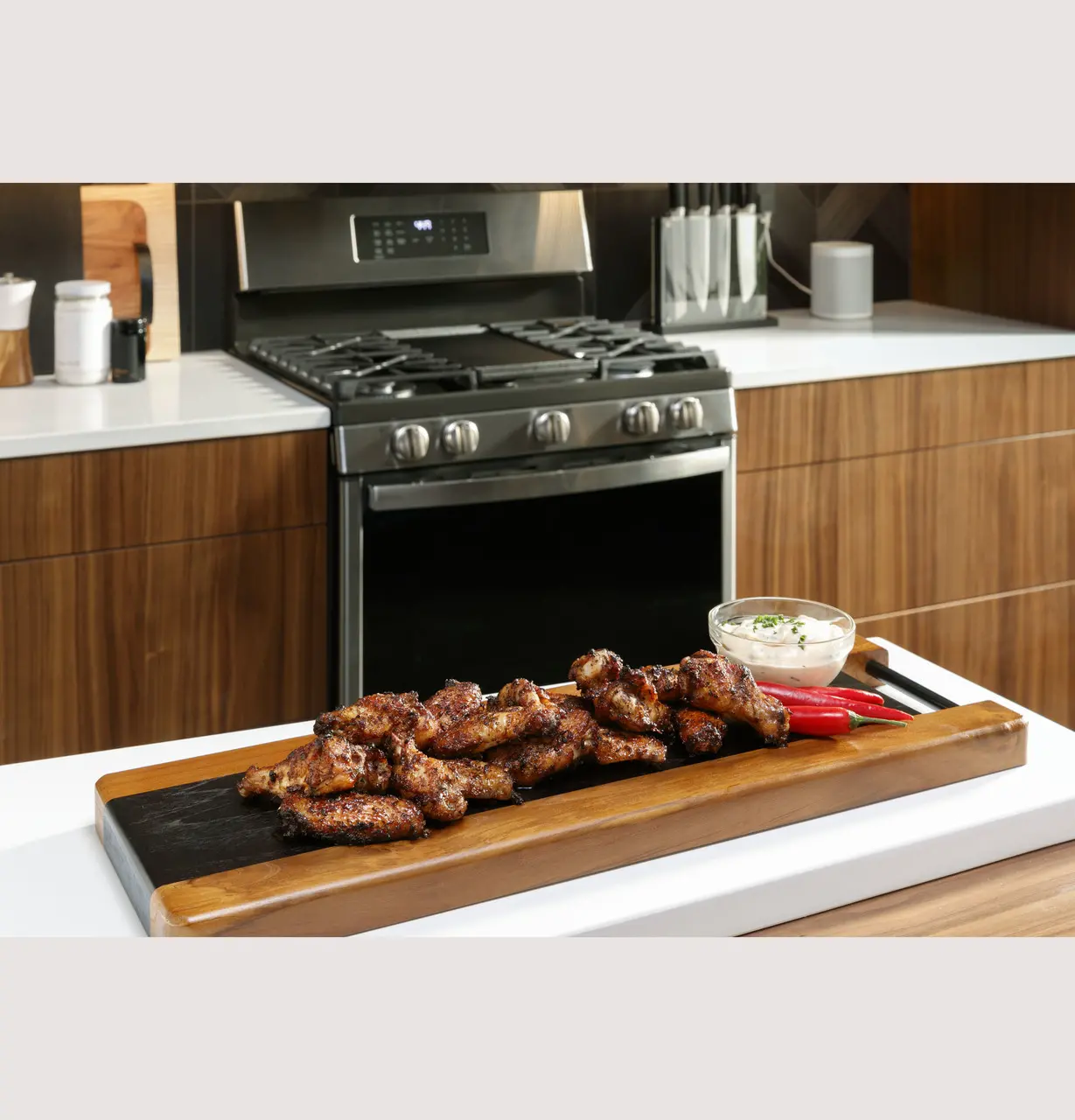 PGB935YPFS GE Profile 30 Inch Smart Gas Range with Convection - 5.3 cu. ft. Fingerprint Resistant Stainless Steel-5