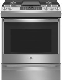 JGS760SPSS GE 30 Inch Slide In Gas Range with Convection and Air Fry - 5.6 cu. ft. Stainless Steel
