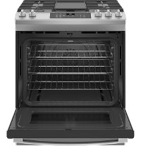 JGS760SPSS GE 30 Inch Slide In Gas Range with Convection and Air Fry - 5.6 cu. ft. Stainless Steel-2