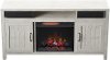 Country White 63 Inch Fireplace TV Stand - Melissa