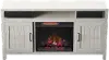Country White 63 Inch Fireplace TV Stand - Melissa