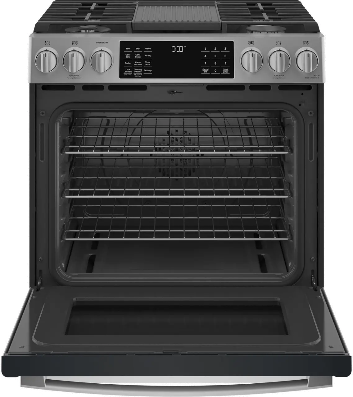 PGS930YPFS GE Profile 30 Inch Slide In Smart Gas Range with Convection - 5.3 cu. ft. Fingerprint Resistant Stainless Steel-4