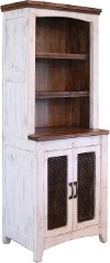 Rustic White Entertainment Center Pier - Pueblo