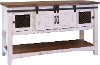 Antique White Country Sofa Table - Pueblo
