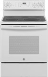 JB735DPWW GE 30 Inch Electric Range with Convection and Air Fry - 5.3 cu. ft. White