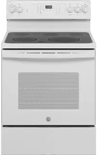 JB735DPWW GE 30 Inch Electric Range with Convection and Air Fry - 5.3 cu. ft. White