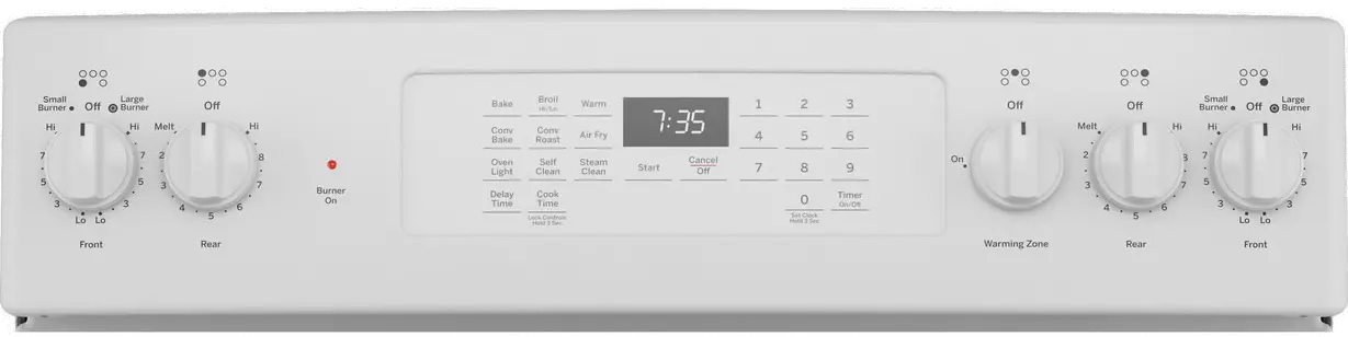 JB735DPWW GE 30 Inch Electric Range with Convection and Air Fry - 5.3 cu. ft. White-3