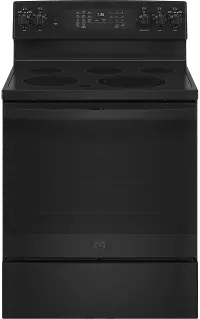 JB735DPBB GE 30 Inch Electric Range with Convection and Air Fry - 5.3 cu. ft. Black