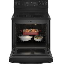 JB735DPBB GE 30 Inch Electric Range with Convection and Air Fry - 5.3 cu. ft. Black-2