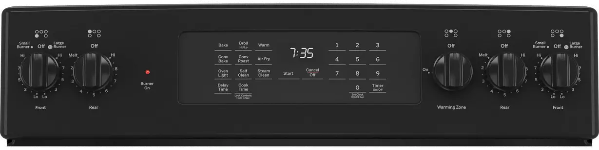 JB735DPBB GE 30 Inch Electric Range with Convection and Air Fry - 5.3 cu. ft. Black-3