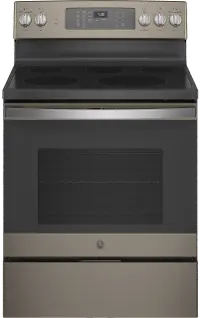 JB735EPES GE 30 Inch Electric Range with Convection and Air Fry - 5.3 cu. ft. Slate