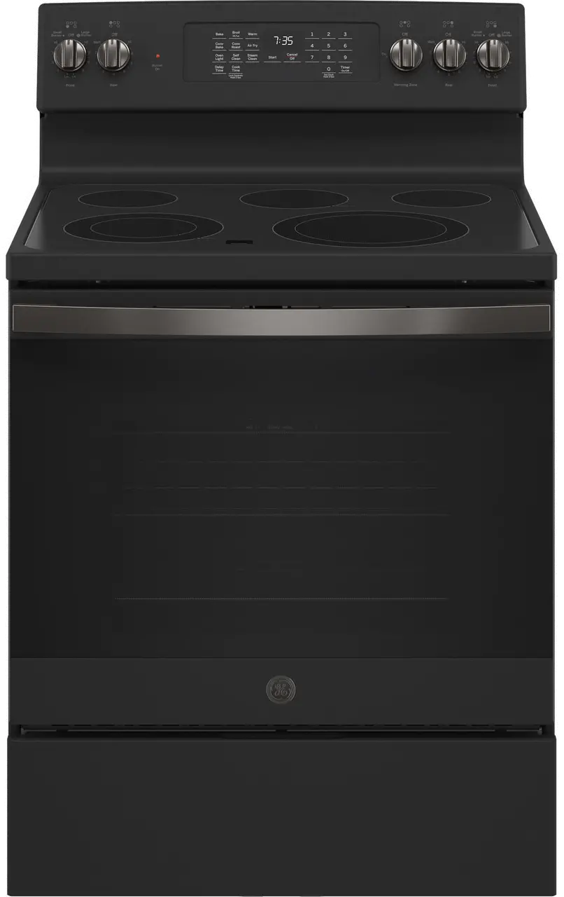 JB735FPDS GE 30 Inch Electric Range with Convection and Air Fry - 5.3 cu. ft. Black Slate-1